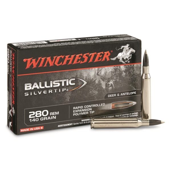 Winchester Supreme Ballistic Silvertip, .280 Remington, BST, 140 Grain, 500 Rounds